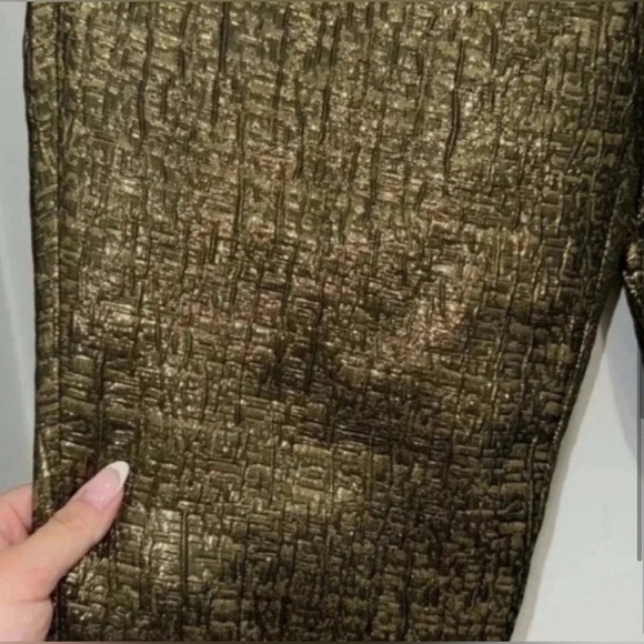 Michael Costello Metallic Gold Pants Revolve - Picture 3 of 9